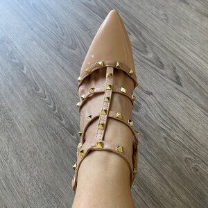 Catherine Malandrino Pink and Gold Sexy Heels